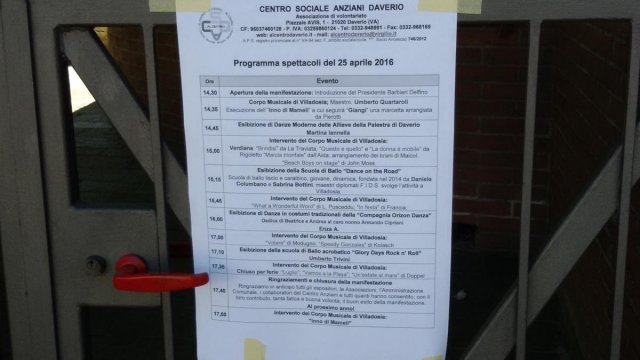 Gli Espositori - Festa 25 Aprile 2016